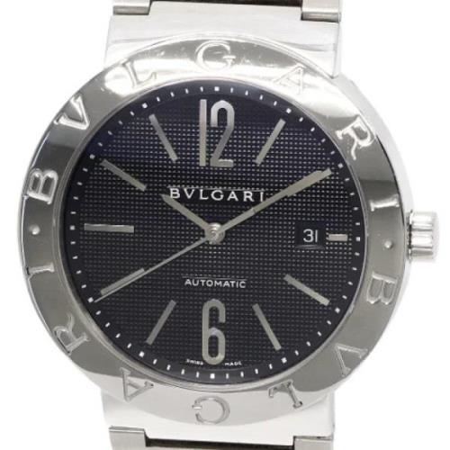 Pre-owned Metal watches Bvlgari Vintage , Black , Heren