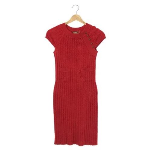 Pre-owned Cotton dresses Chanel Vintage , Red , Dames