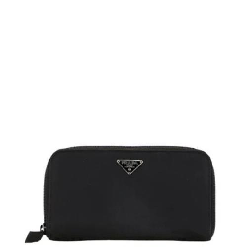 Pre-owned Nylon wallets Prada Vintage , Black , Dames