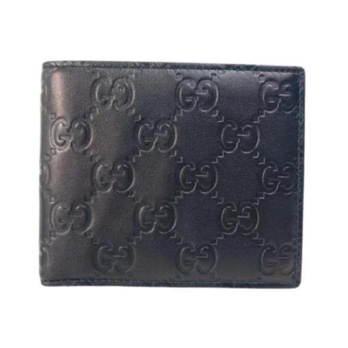 Pre-owned Leather wallets Gucci Vintage , Black , Unisex