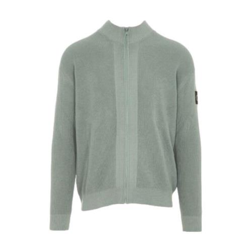 Stijlvolle Gebreide Cardigan Sweater Calvin Klein , Gray , Heren