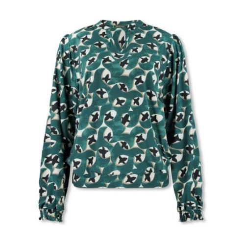 Blouse lange mouw Sonja Lizzy & Coco , Green , Dames