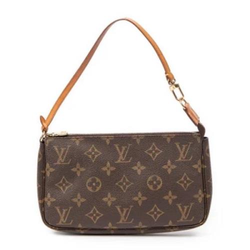 Pre-owned Canvas handbags Louis Vuitton Vintage , Brown , Dames