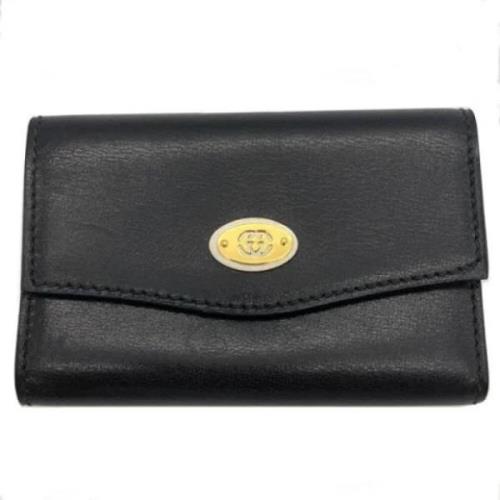 Pre-owned Leather key-holders Gucci Vintage , Black , Unisex