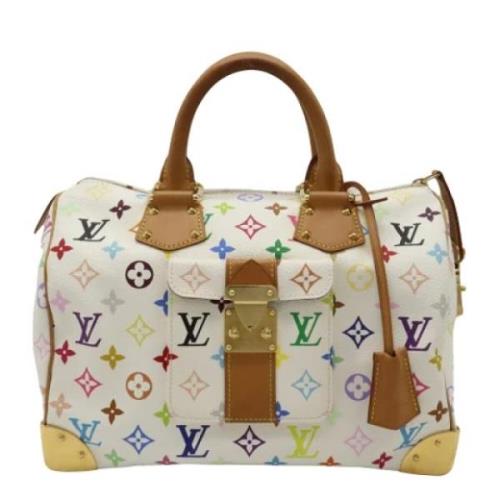 Pre-owned Canvas louis-vuitton-bags Louis Vuitton Vintage , White , Da...