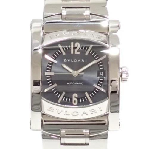 Pre-owned Stainless Steel watches Bvlgari Vintage , Gray , Heren