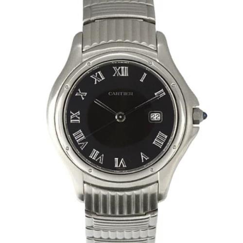 Pre-owned Metal watches Cartier Vintage , Black , Dames