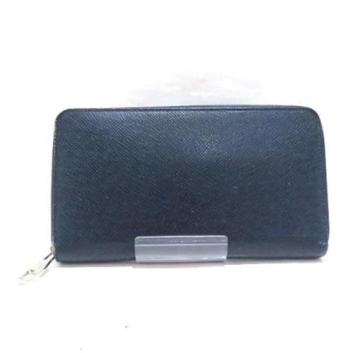 Pre-owned Leather wallets Louis Vuitton Vintage , Blue , Dames