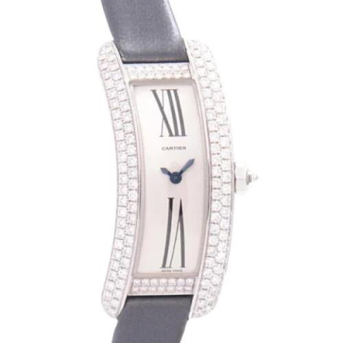 Pre-owned Metal watches Cartier Vintage , Gray , Dames