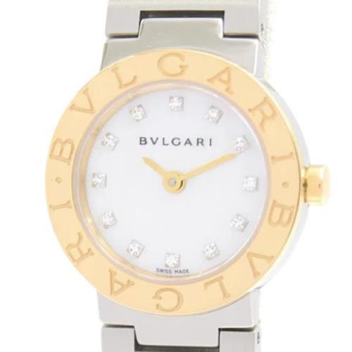 Pre-owned Metal watches Bvlgari Vintage , White , Dames