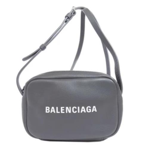 Pre-owned Leather balenciaga-bags Balenciaga Vintage , Gray , Dames