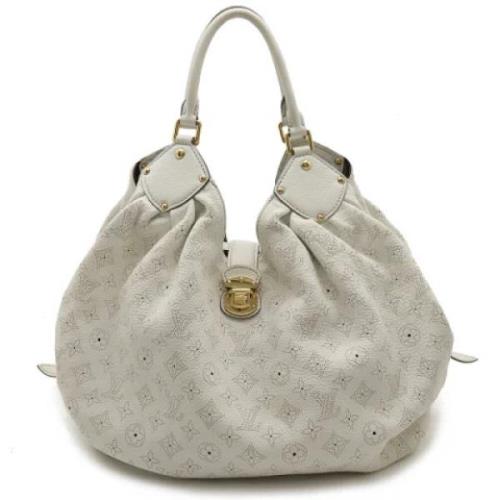 Pre-owned Leather louis-vuitton-bags Louis Vuitton Vintage , White , D...