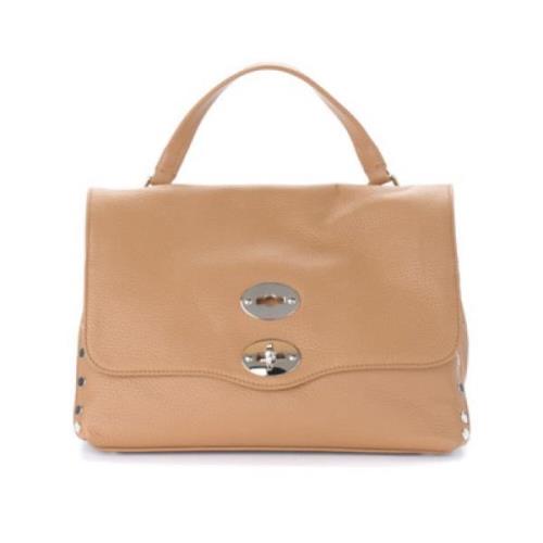 Daily Postina Tas in Cappuccino Leer Zanellato , Brown , Dames