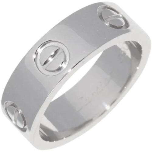 Pre-owned Metal rings Cartier Vintage , Gray , Dames