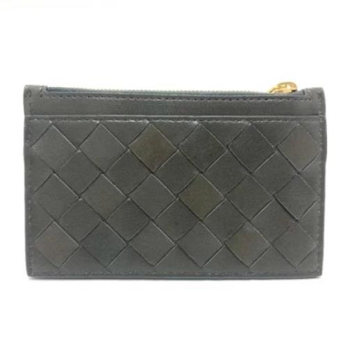 Pre-owned Leather wallets Bottega Veneta Vintage , Green , Dames