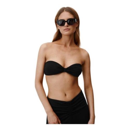 Minimalistische Zwarte Top met Beugels Undress Code , Black , Dames