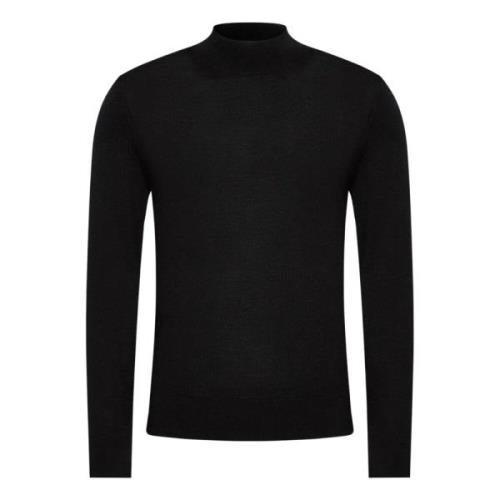 Zwarte Merinowollen Trui Calvin Klein , Black , Heren