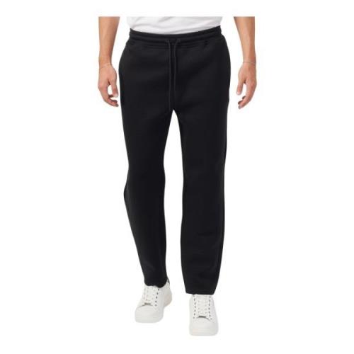 Zwarte joggingbroek met elastische taille K-Way , Black , Heren