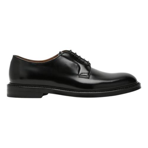 Lage Veterschoenen Doucal's , Black , Heren