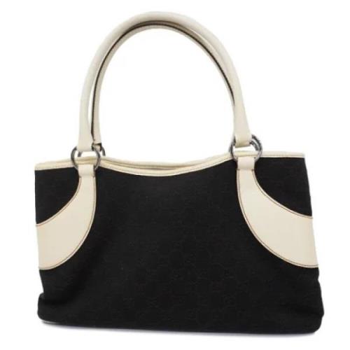 Pre-owned Canvas totes Gucci Vintage , Black , Dames