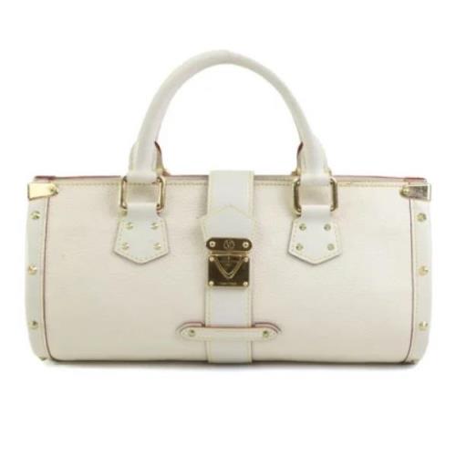 Pre-owned Leather louis-vuitton-bags Louis Vuitton Vintage , White , D...