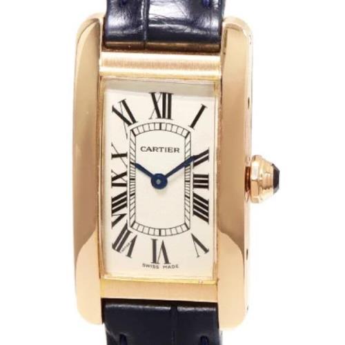 Pre-owned Metal watches Cartier Vintage , White , Dames