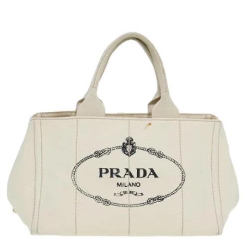 Pre-owned Canvas prada-bags Prada Vintage , Beige , Dames