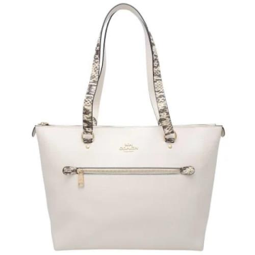 Pre-owned Leather totes Coach Pre-owned , White , Dames