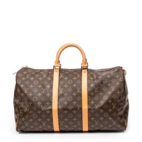 Pre-owned Canvas travel-bags Louis Vuitton Vintage , Brown , Dames