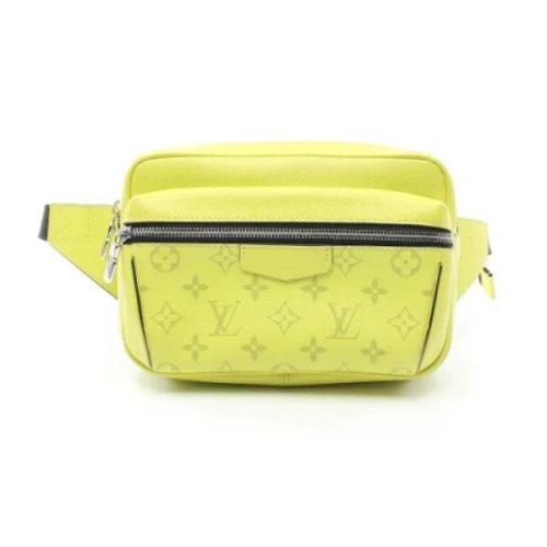 Pre-owned Leather louis-vuitton-bags Louis Vuitton Vintage , Green , D...