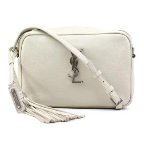 Pre-owned Leather shoulder-bags Yves Saint Laurent Vintage , White , D...