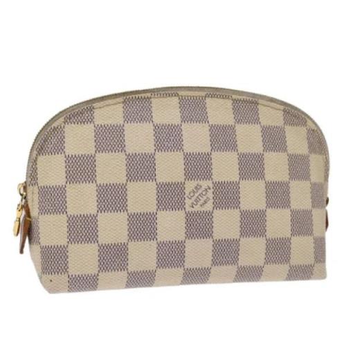 Pre-owned Canvas clutches Louis Vuitton Vintage , White , Dames