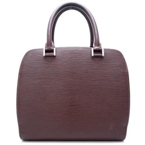 Pre-owned Leather louis-vuitton-bags Louis Vuitton Vintage , Purple , ...