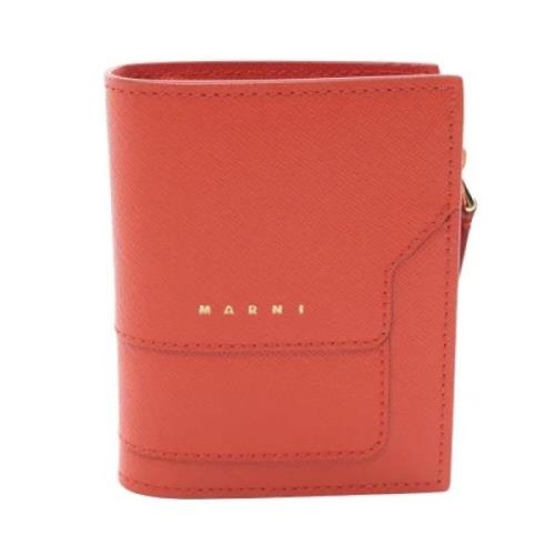 Pre-owned Leather wallets Marni Pre-owned , Red , Dames