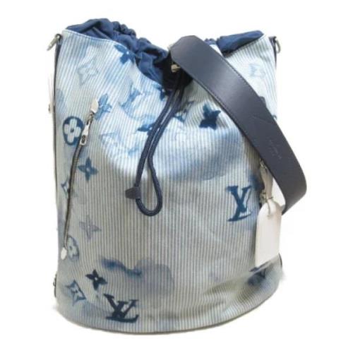 Pre-owned Leather louis-vuitton-bags Louis Vuitton Vintage , Blue , Da...