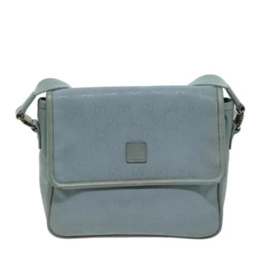 Pre-owned Canvas gucci-bags Gucci Vintage , Blue , Dames