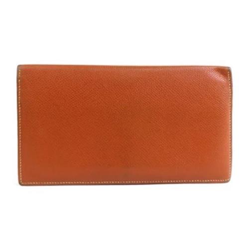 Pre-owned Leather wallets Hermès Vintage , Brown , Heren