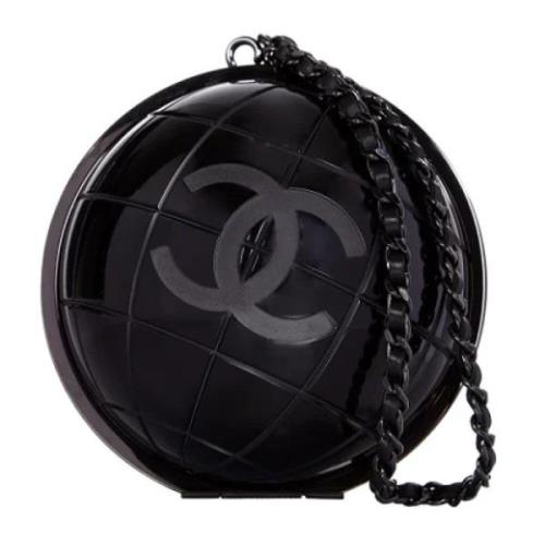 Pre-owned Glass clutches Chanel Vintage , Black , Dames