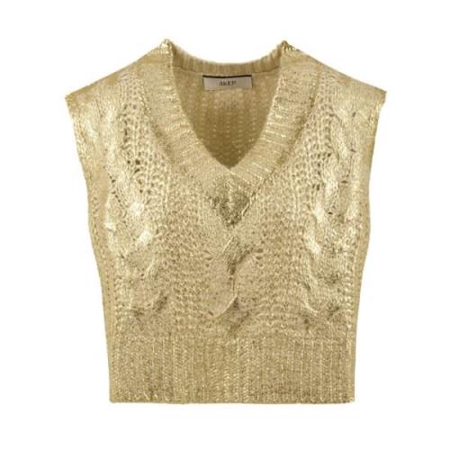 Gouden jassen voor stijlvolle outfits Akep , Yellow , Dames