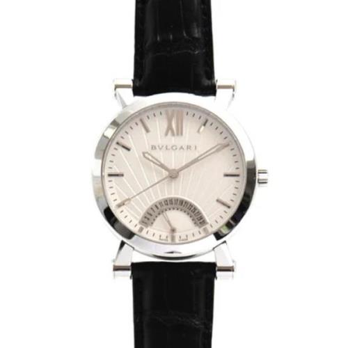 Pre-owned Metal watches Bvlgari Vintage , White , Heren