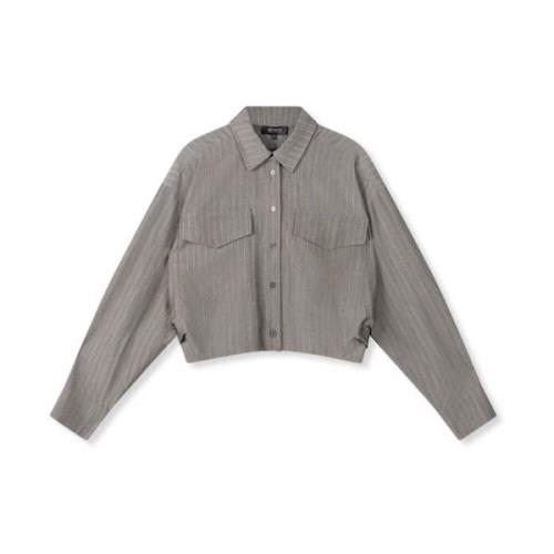 Lyloe Blouse Lange Mouw Refined Department , Gray , Dames