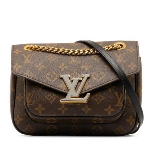 Pre-owned Canvas louis-vuitton-bags Louis Vuitton Vintage , Brown , Da...