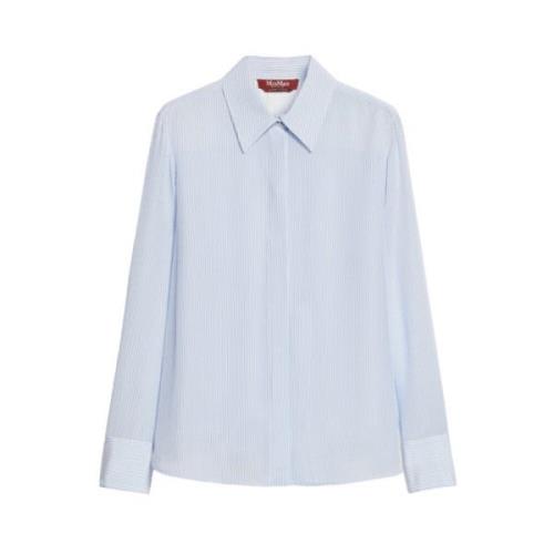 Elegante Witte Blouse Max Mara Studio , Blue , Dames