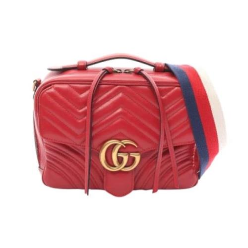 Pre-owned Leather gucci-bags Gucci Vintage , Red , Dames