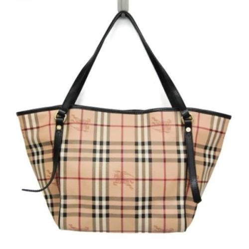 Pre-owned Canvas totes Burberry Vintage , Beige , Dames