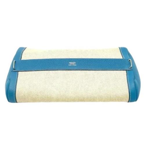 Pre-owned Fabric clutches Hermès Vintage , Blue , Dames