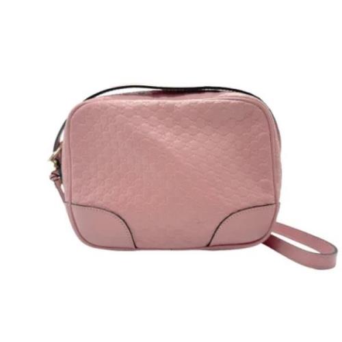 Pre-owned Leather gucci-bags Gucci Vintage , Pink , Dames