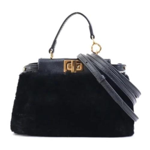 Pre-owned Leather fendi-bags Fendi Vintage , Black , Dames