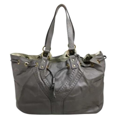 Pre-owned Leather shoulder-bags Yves Saint Laurent Vintage , Gray , Da...