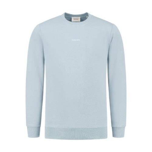 Crewneck LS Sweater Regular Fit Pure Path , Blue , Heren